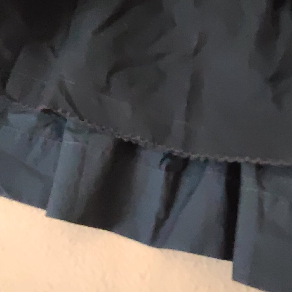 Anthropologie Maeve Smocked Tiered Mini Skirt XL Black Lined Boho Flirty NWOT - Picture 7 of 10
